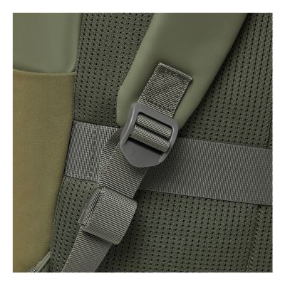 20. Rivacase Eden Backpack Travel Backpack Olive Waxed Leather (Pull Up), Polyester, Recycled Polyethylene Terephthalate (rPET)