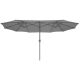 19. GARDEN UMBRELLA XXXL 2.7x4.6M GRAY SASKA GARDEN