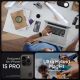 8. Spigen Ultra Hybrid Mag Case with MagSafe for iPhone 15 Pro - Dark Gray (Zero One Pattern)