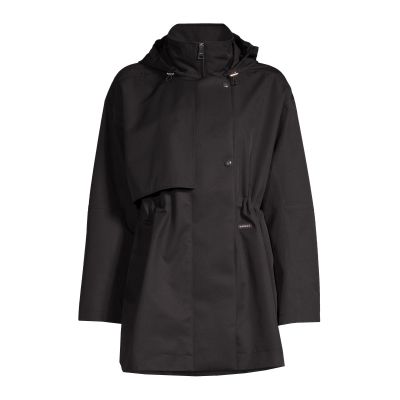 2. CASALL Scandi Trench Rain Coat Black