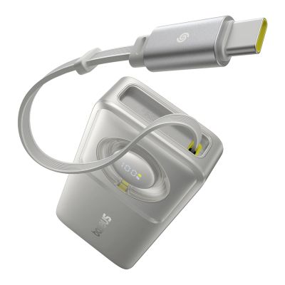 2. Baseus Free2Pull 10000mAh 30W powerbank with USB-C port and retractable USB-C cable - gray