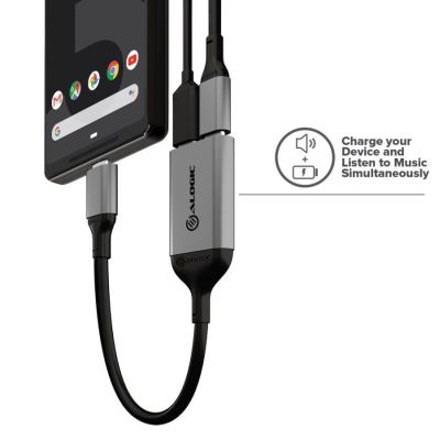 5. Alogic Adapter USB-C -> 2x USB-C St/2xBu 10cm Space gray