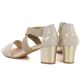 4. Women's gold Jezzi RMR1954-27 strappy sandals