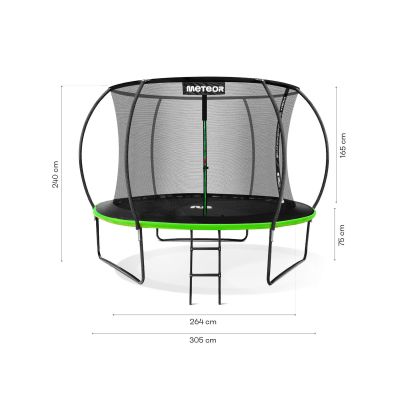 7. Meteor TRP-10ft 305cm Green Trampoline