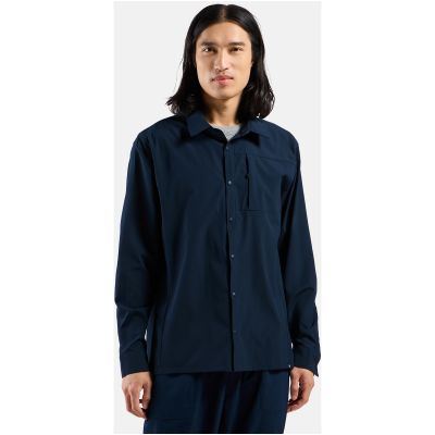 2. Men's long-sleeve shirt Odlo Shirt l/s ESSENTIAL, blue