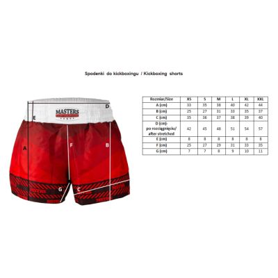 28. Masters kickboxing shorts Skb-W M 06654-02M