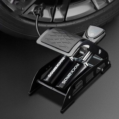 3. Rockbros 42430001001 Foot Pump with Display - Black
