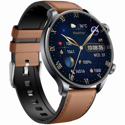 9. Smartwatch Gravity Black 2 Straps GT35-1