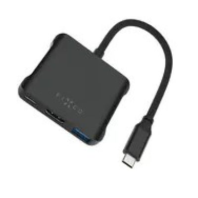 USB HUB Fixed Quadri 2x USB-C 1x HDMI + 2x USB-A 2.0 3.2 Gen2 3.1 Gen1 (FIXHU-QR-BK)