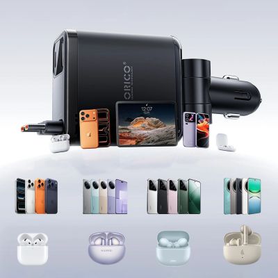 12. ORICO Twin Reach 45W 1A3C Dual Retractable Car Charger