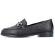 9. Women's leather moccasin shoes black Rieker 46262-01