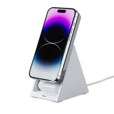 4. Choetech T600 15W 3in1 Inductive Charging Station - White