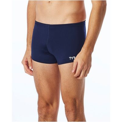 TYR Men's Durafast Elite Solid Square Leg 36 Swim Shorts