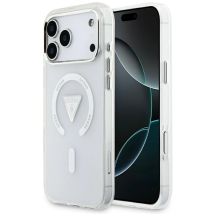 Guess IML Gradient Triangle Logo MagSafe Case for iPhone 17 Pro Max - Transparent