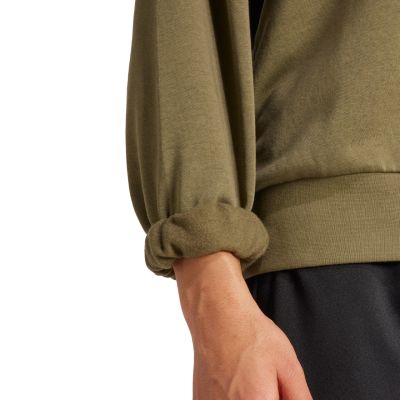 12. Men's adidas Essentials Feelcozy Fleece Sweatshirt Olive KD5149