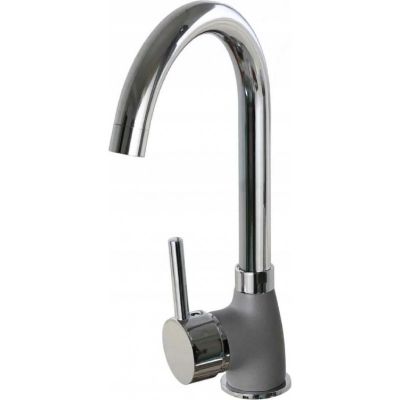 2. PYRAMIS BELLO DUO faucet, granite, grey concrete