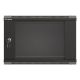 14. Wall-mounted installation rack cabinet 19" 6U 540x350 black glass door LANBERG (Flat Pack)