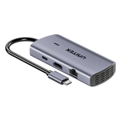 7. UNITEK USB-C HUB 6-in-1 | 3x USB-A | 5Gbps | PD 100 W | HDMI 4K@30Hz | RJ45