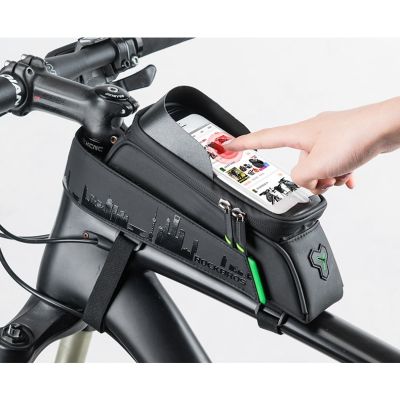 2. Rockbros phone bag up to 6" on the frame, black