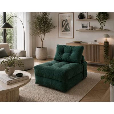 WOBA Pouf Mattress in Bottle Green