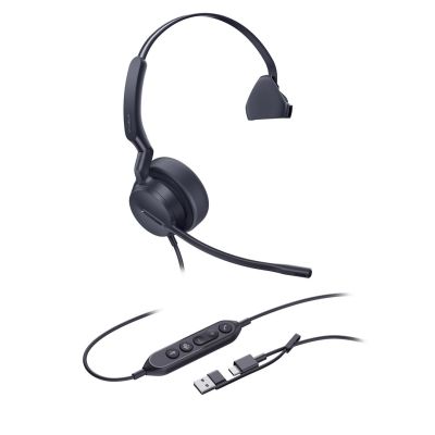 3. Yealink UH44 Mono Teams USB-C/A Headset Wired Headband Office/Call Center USB Type-C / USB Type-A Black