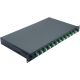 3. 19" Fiber Optic Splice Box 12 x LC/APC Duplex OS2, terminated with splices