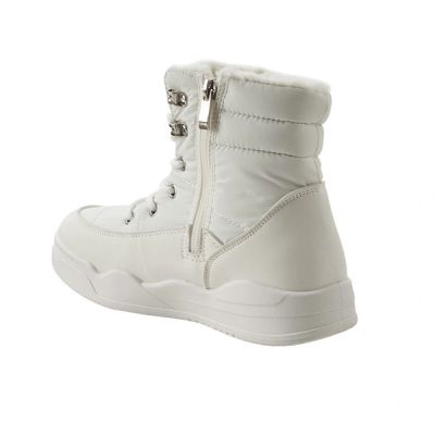4. Lee Cooper women's winter boots white insulated ankle boots with zipper