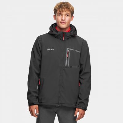 4. Alpinus Stenshuvud softshell jacket black BR43371