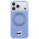 3. Karl Lagerfeld with Ring Stand 360 Choupette Head Pin MagSafe Case for iPhone 18 Pro / 17 Pro - Light Blue