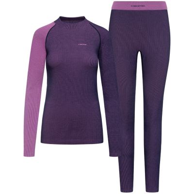 Women’s VIKING Mounti Lady Set Merino Underwear, Purple, XXL