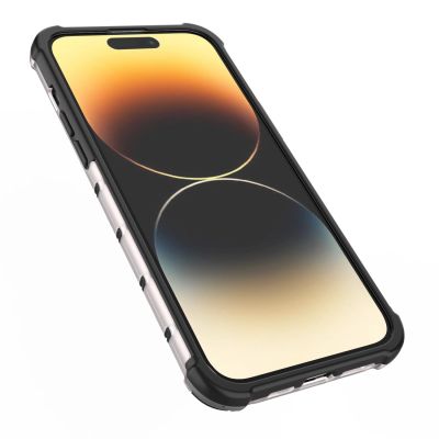 10. Honeycomb case for iPhone 14 Pro Max armored hybrid cover transparent
