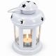 2. WHITE TEA LIGHT LANTERN CANDLE HOLDER