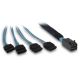 2. Inter-Tech SFF-8643 - 4x SATA/SAS 0.7 m 12 Gbit/s Blue