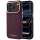 Guess Perforated 4G Gold Logo Magsafe Case for iPhone 18 Pro Max / 17 Pro Max - Burgundy