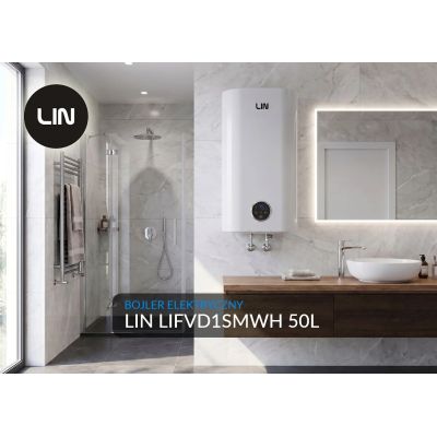 3. Electric boiler LIN LIFVD1SMWH 50L SMART white