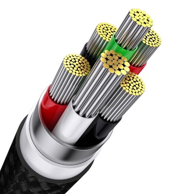 6. Baseus Flash Series II cable USB - USB Type C / Lightning / micro USB 100 W 1.2 m black (CASS030001)