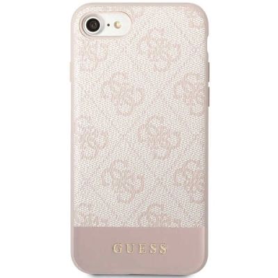 3. Guess GUHCI8G4GLPI iPhone 7/8/SE 2020/ 2022 pink/pink hard case 4G Stripe Collection