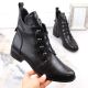 18. Jezzi W JEZ412A insulated flat ankle boots, black