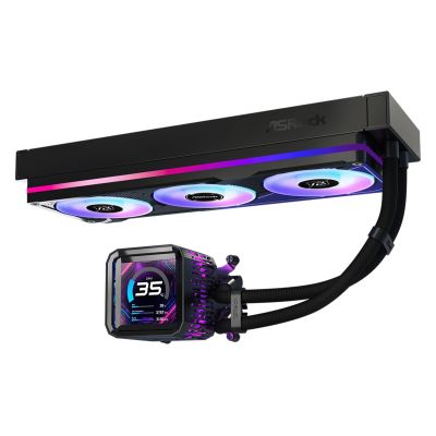 15. ASRock Phantom Gaming 360 LCD Cooler