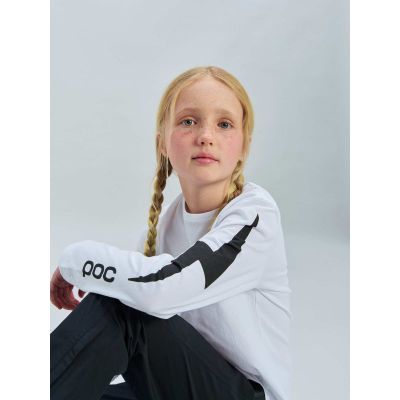 2. POC L/S Tee Jr white