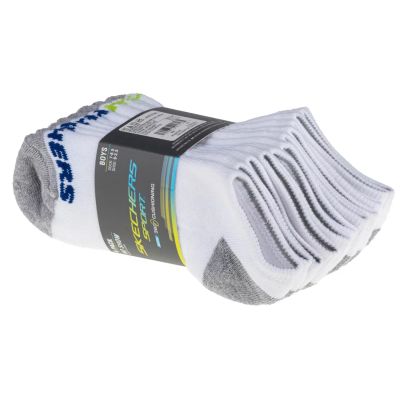 4. Skechers 6pk No Show socks S108264-WHT