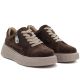 5. Women's leather suede platform shoes brown Jezzi 26PB18-566