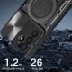 7. Samsung Galaxy A17 4G / A17 5G / A18 / A26 Case with Stand and Sliding Lens Cover - Black