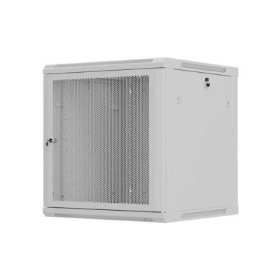 2. LANBERG 19" 12U 600X600 GREY WALL-MOUNTED RACK CABINET WITH PERFORATED DOORS (FLAT PACK)