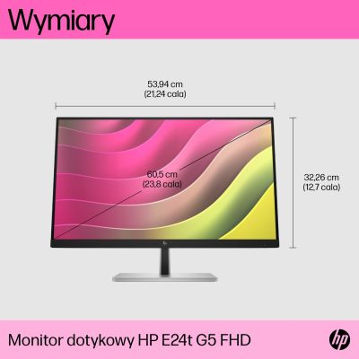 8. HP E24t G5 FHD Touchscreen Monitor