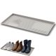 LARGE DRAINER SHOE RACK TASSY DRY PAD LIGHT BROWN PROSPERPLAST