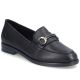 7. Women's leather moccasin shoes black Rieker 46262-01
