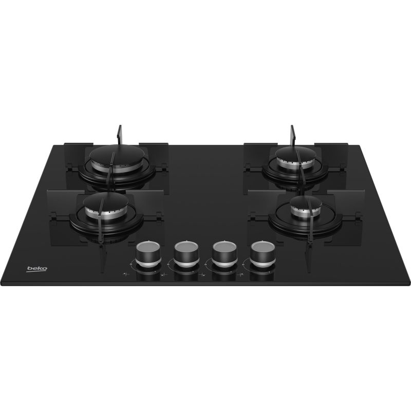 6. Beko Gas Hob HILG64220S (4 burners; black)