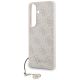5. Guess 4G Classic Logo Charm MagSafe Case for Samsung Galaxy S26 - Pink