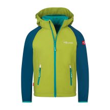 Trollkids Rondane Zip-Off XT Softshell Jacket pear green/Madeira blue/sea green (819-360)